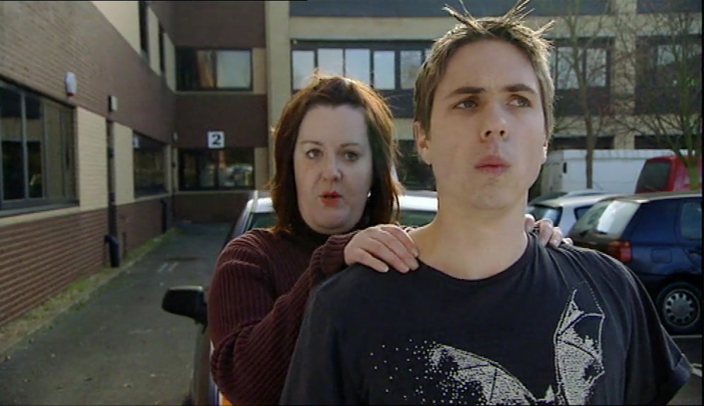 ALL YOU'VE GOT TO DO IS SING OUT THE REGISTRATION PLATE OF THAT BLUE CAR. 