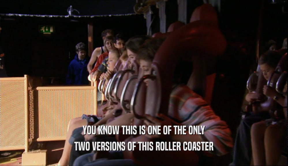 YOU KNOW THIS IS ONE OF THE ONLY TWO VERSIONS OF THIS ROLLER COASTER 
