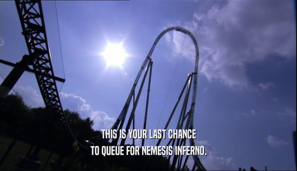 THIS IS YOUR LAST CHANCE TO QUEUE FOR NEMESIS INFERNO. 