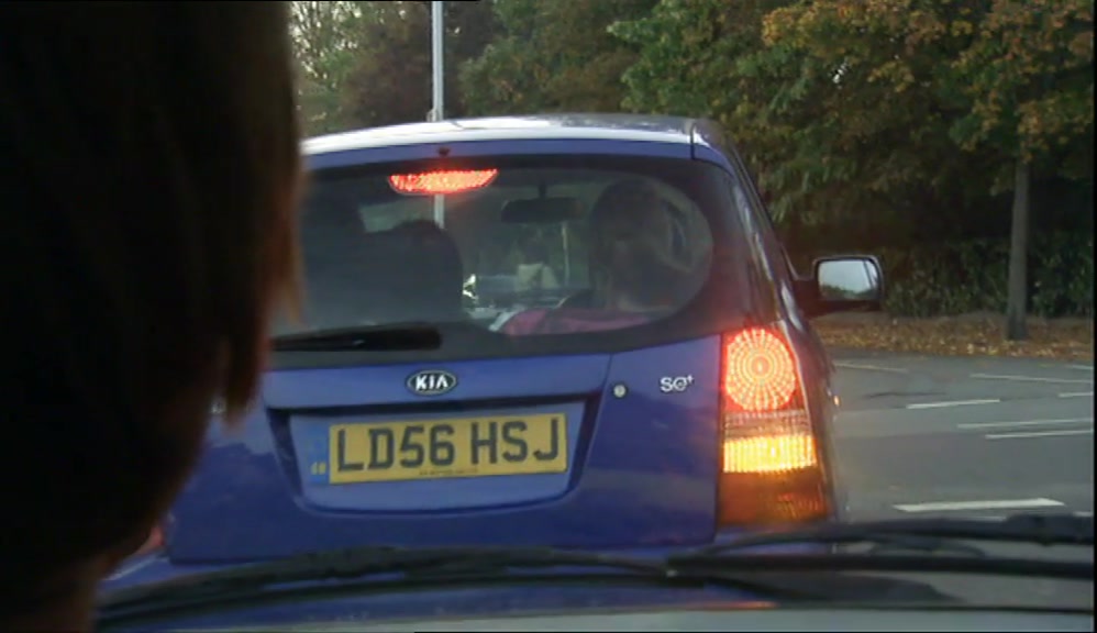 UP AHEAD, A CAR FULL OF MUFF! PULL ALONGSIDE 'EM, SI. 
