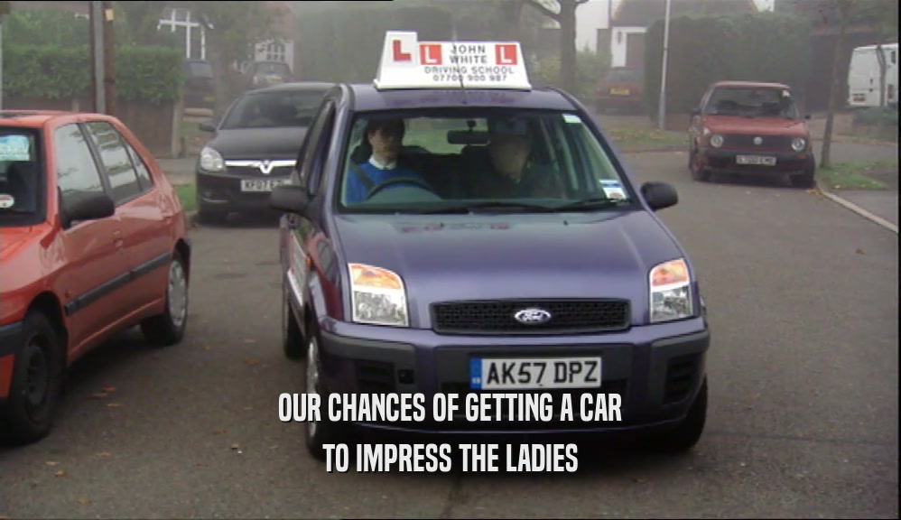 OUR CHANCES OF GETTING A CAR TO IMPRESS THE LADIES 