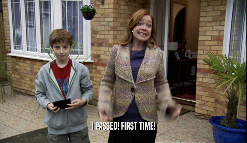 I PASSED! FIRST TIME!  