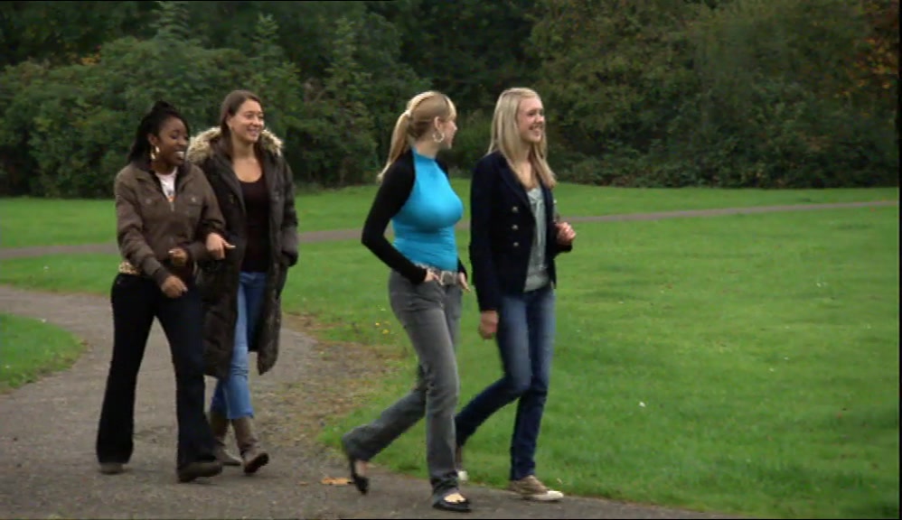 AND UNLIKE MY OLD SCHOOL, THERE WERE GIRLS HERE. 