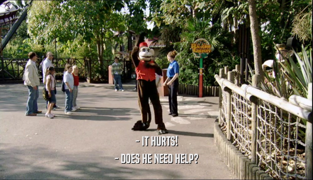 - IT HURTS! - DOES HE NEED HELP? 