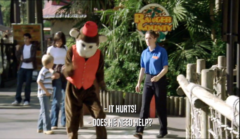 - IT HURTS! - DOES HE NEED HELP? 