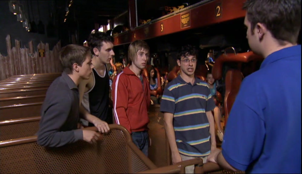IT DOESN'T MATTER. WE'LL SIT AT THE BACK. 