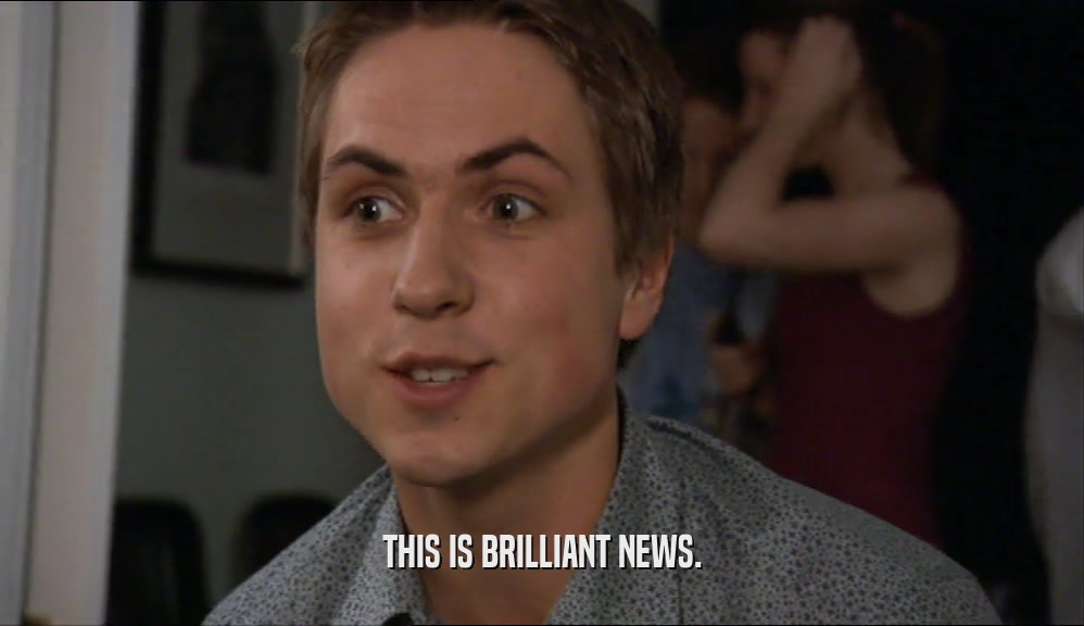 THIS IS BRILLIANT NEWS.  