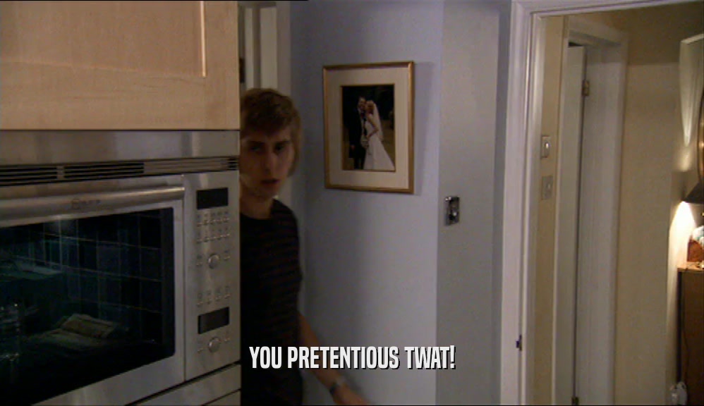 YOU PRETENTIOUS TWAT!  