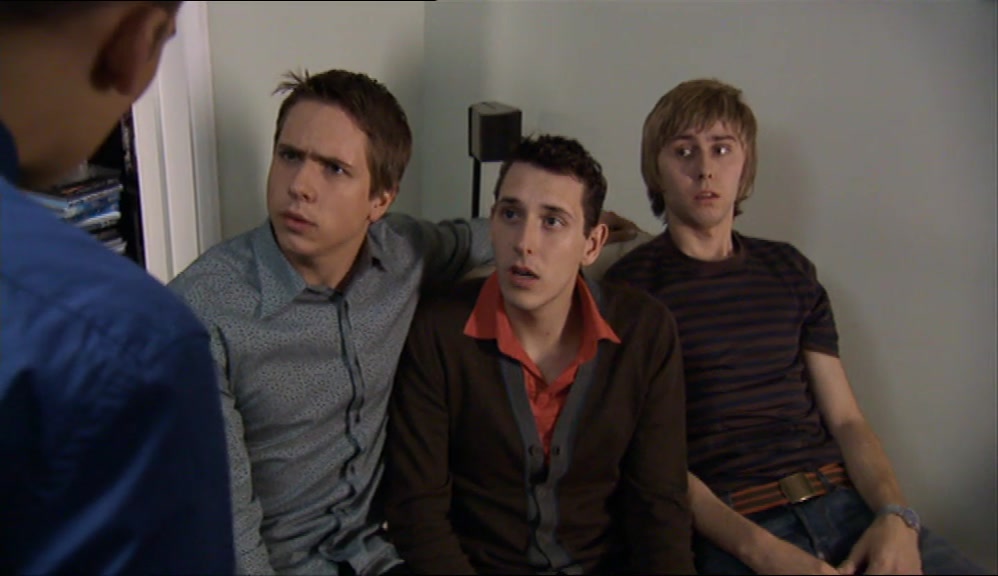 - DUNNO. DON'T THINK SO. - YEAH, THEY'RE UPSTAIRS. 