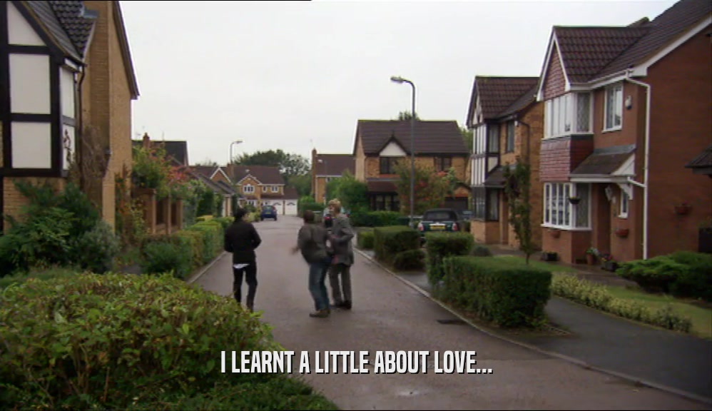 I LEARNT A LITTLE ABOUT LOVE...  