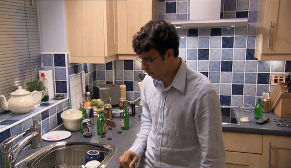 AS EXPECTED, THE KITCHEN WAS A BOOZE-FREE ZONE. 