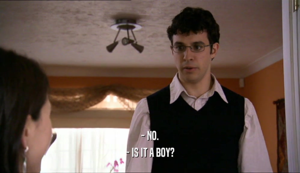 - NO. - IS IT A BOY? 