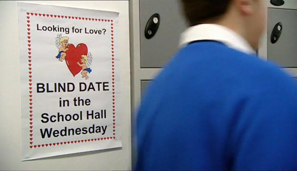LATER THAT WEEK, IT WAS THE SCHOOL'S BLIND DATE SHOW 