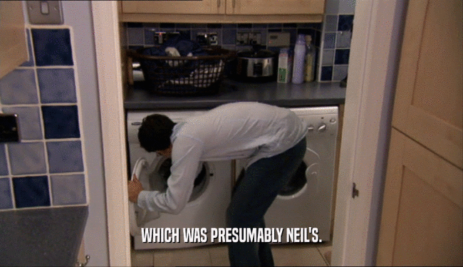 WHICH WAS PRESUMABLY NEIL'S.  