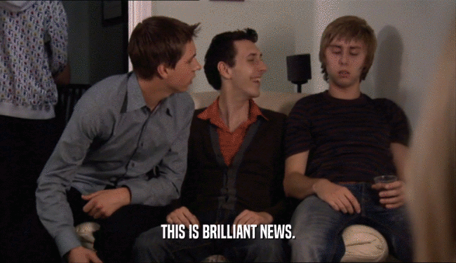 THIS IS BRILLIANT NEWS.  