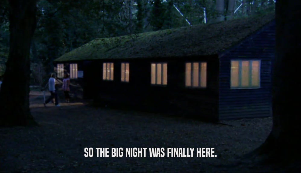 SO THE BIG NIGHT WAS FINALLY HERE.  