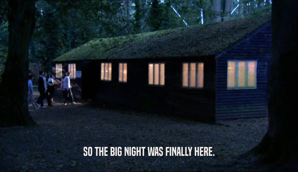 SO THE BIG NIGHT WAS FINALLY HERE.  