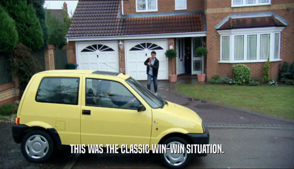 THIS WAS THE CLASSIC WIN-WIN SITUATION.  