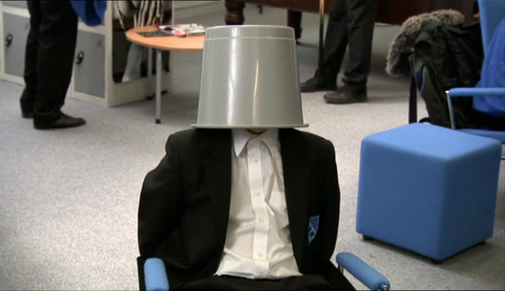 I SPEND MY FREE PERIODS TIED TO A CHAIR WITH A RUBBISH BIN ON MY HEAD. 