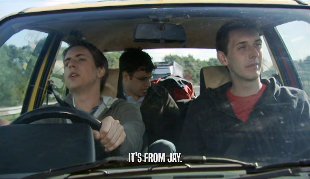 IT'S FROM JAY.  