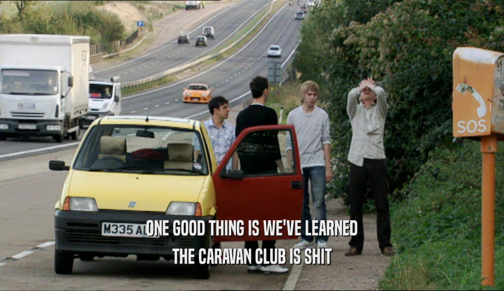 ONE GOOD THING IS WE'VE LEARNED THE CARAVAN CLUB IS SHIT 