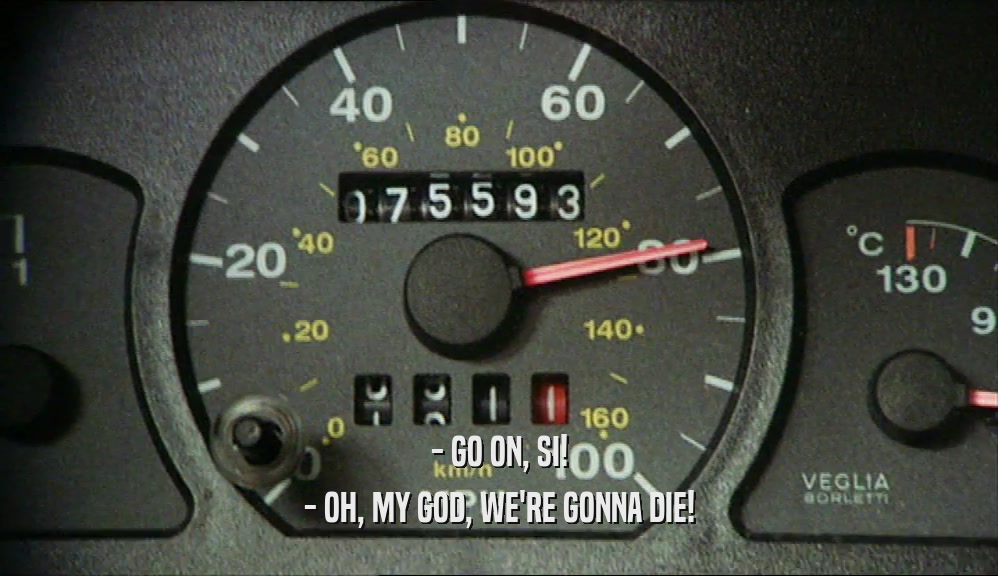 - GO ON, SI! - OH, MY GOD, WE'RE GONNA DIE! 