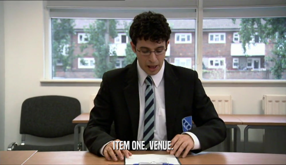 ITEM ONE. VENUE.  