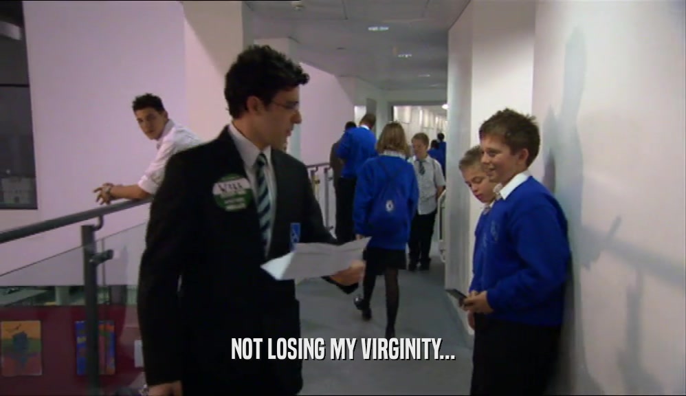 NOT LOSING MY VIRGINITY...  