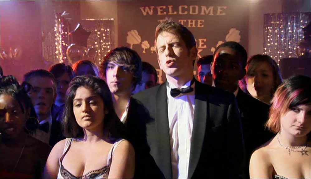LEAVE THE SPECCY SHORT-ARSE ALONE. HE'S ORGANISED A GOOD PARTY. 