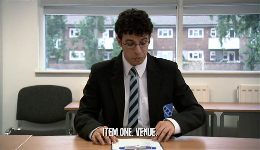 ITEM ONE. VENUE.  