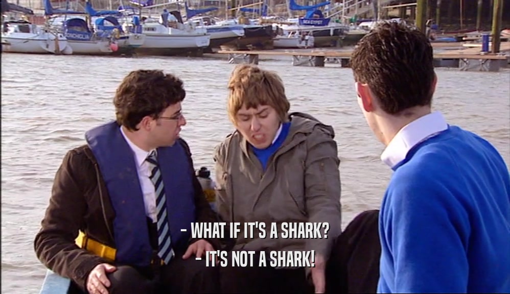- WHAT IF IT'S A SHARK? - IT'S NOT A SHARK! 