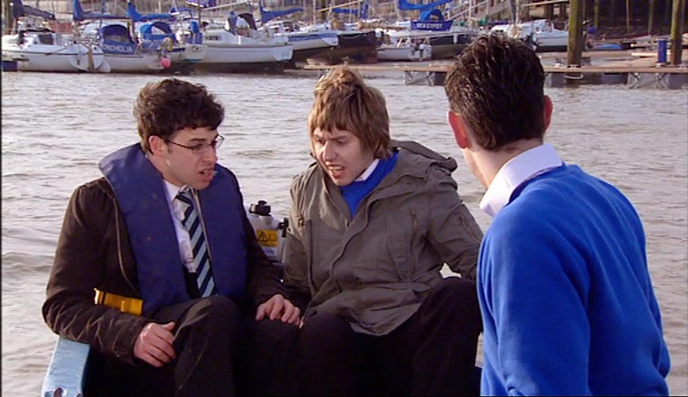 AND SAY WHAT? HELP, WE'VE CAUGHT A FISH?  