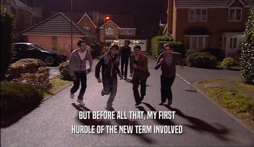 BUT BEFORE ALL THAT, MY FIRST HURDLE OF THE NEW TERM INVOLVED 