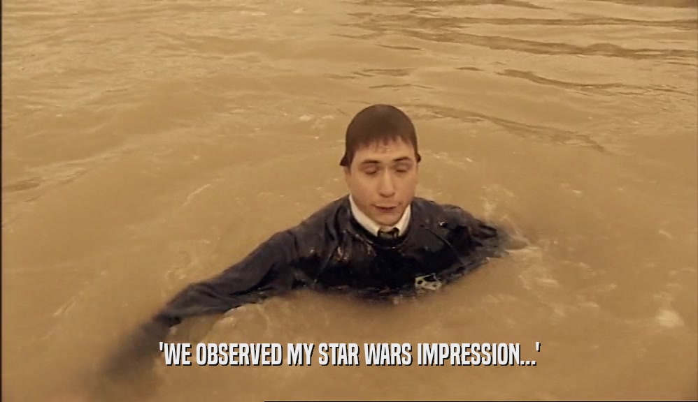 'WE OBSERVED MY STAR WARS IMPRESSION...'  