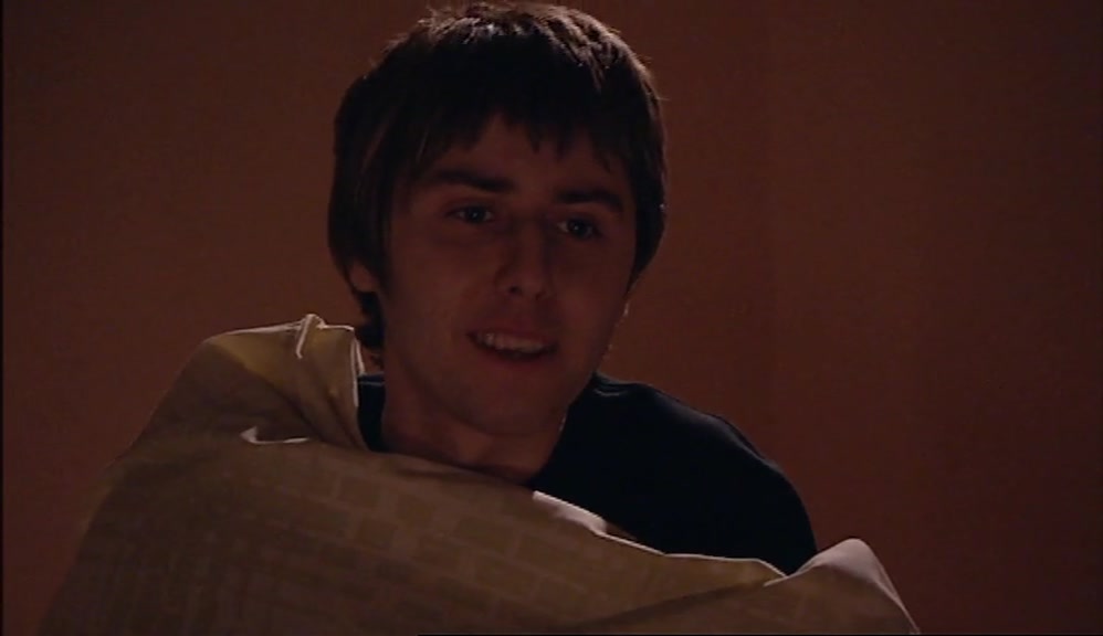 - NO. IT WASN'T. - HE RUBBED MY LEGS. 