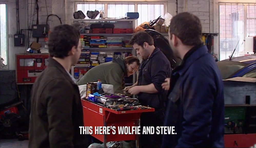 THIS HERE'S WOLFIE AND STEVE.  