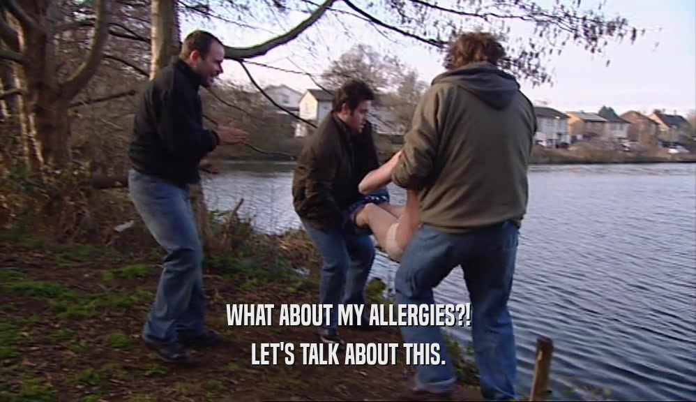 WHAT ABOUT MY ALLERGIES?! LET'S TALK ABOUT THIS. 