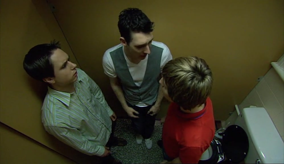 - BUDGE UP A MINUTE JAY, I NEED A PISS. - YOU'RE NOT PISSING IN HERE, NEIL. 