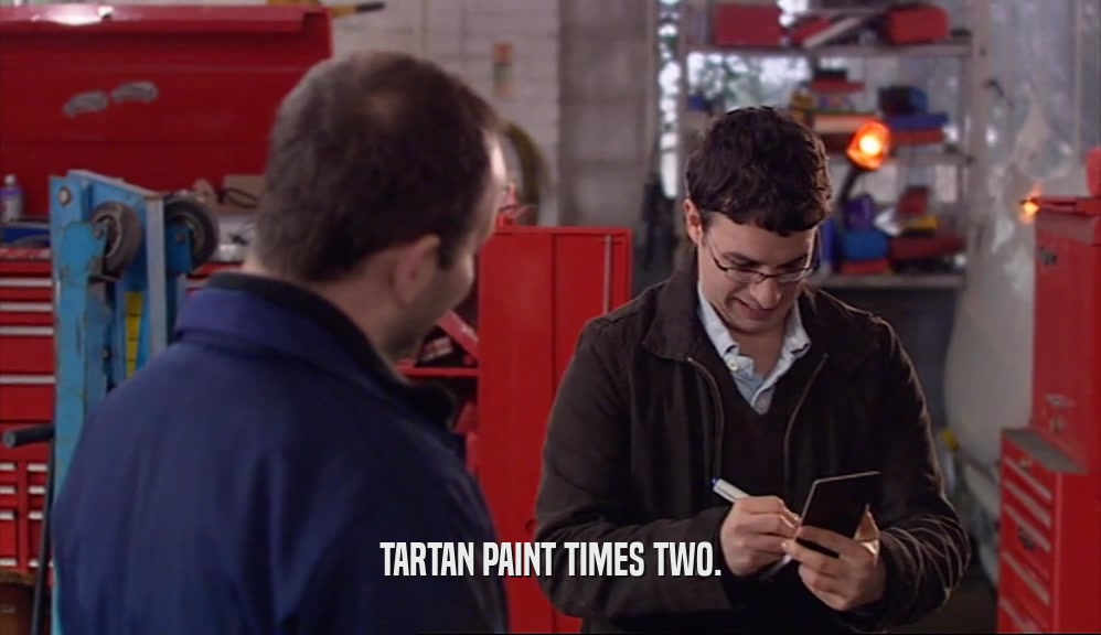 TARTAN PAINT TIMES TWO.  