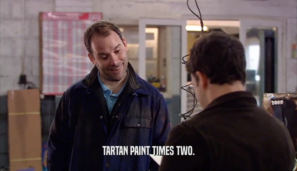 TARTAN PAINT TIMES TWO.  