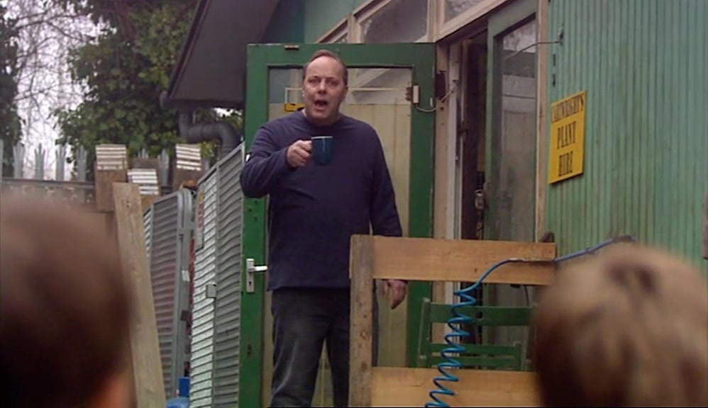 I AIN'T PAYING YOU TO SIT ON YOUR SCRAWNY ARSE. 