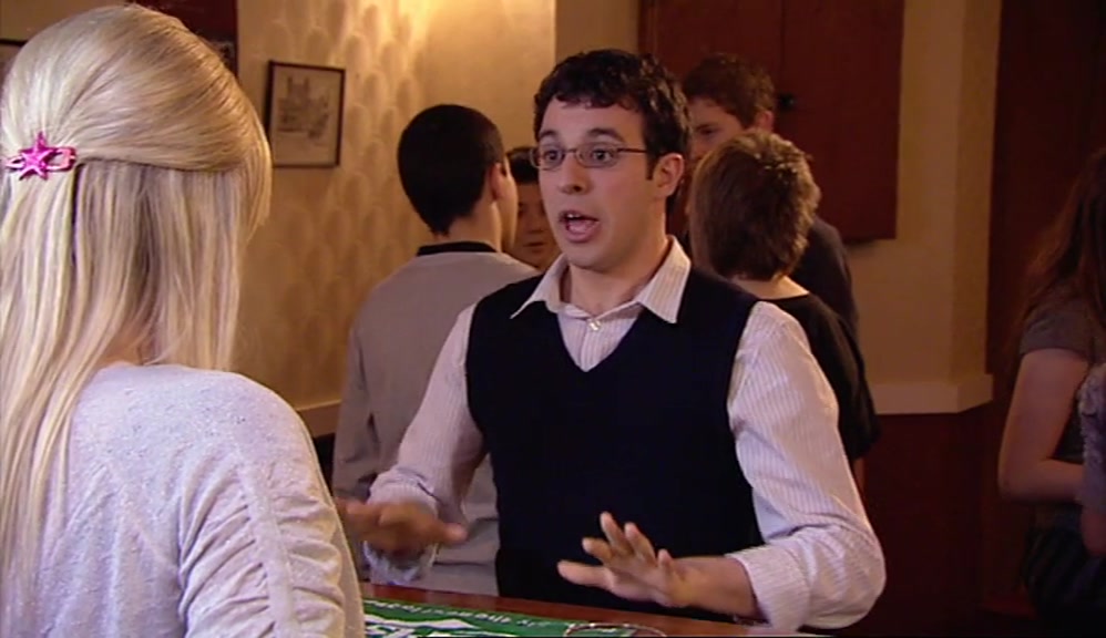 - SOMEONE'S DESPERATE FOR A DIET COKE! - NO, SIMON'S BEEN ATTACKED BY A KID... 