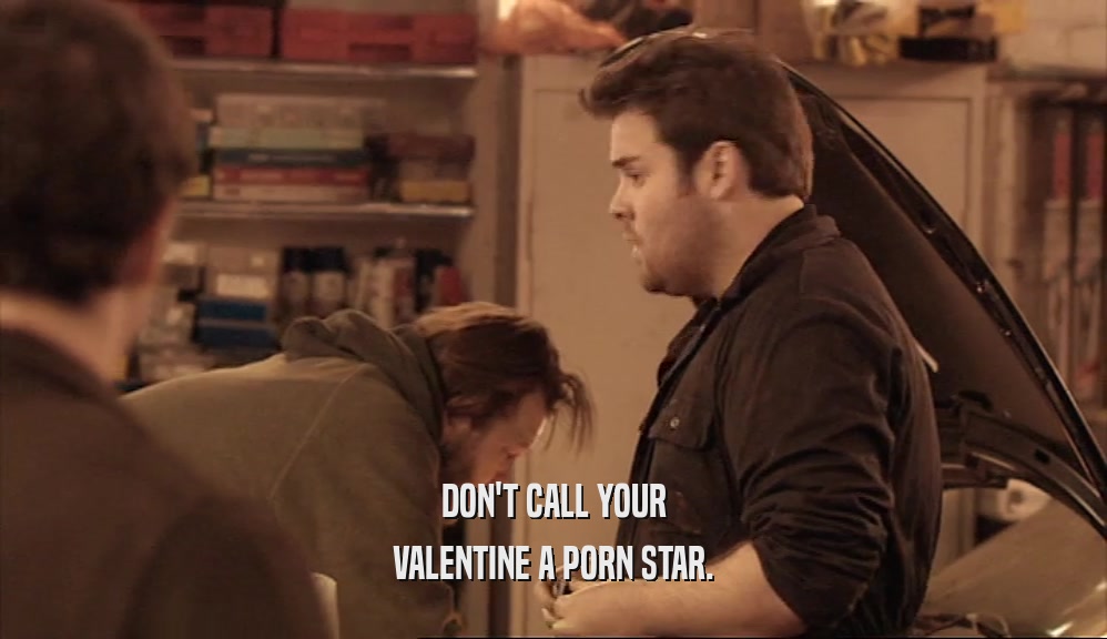 DON'T CALL YOUR VALENTINE A PORN STAR. 