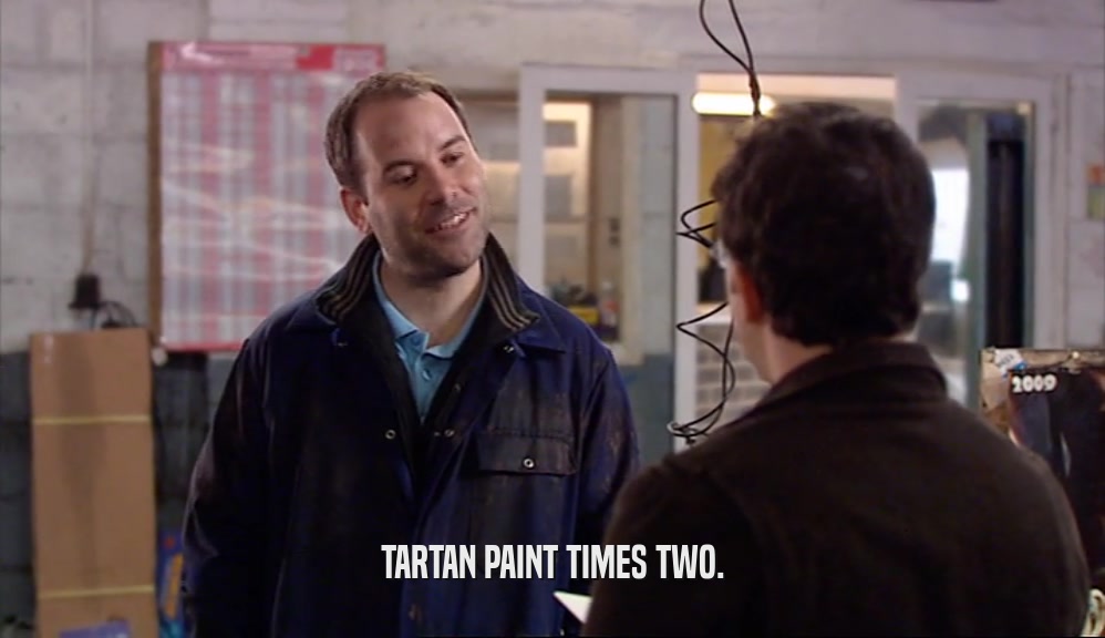 TARTAN PAINT TIMES TWO.  