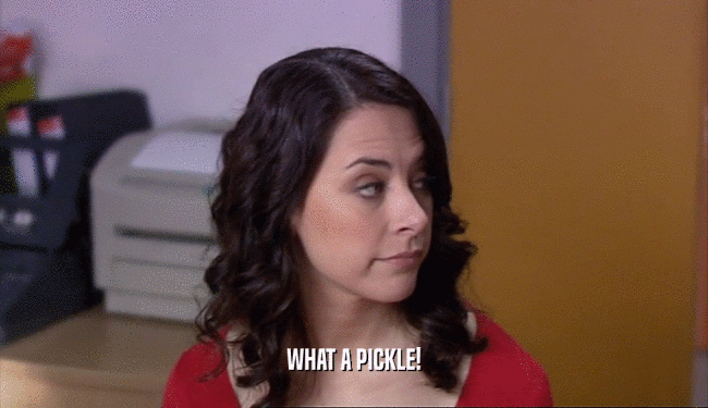 WHAT A PICKLE!  