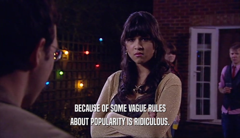 BECAUSE OF SOME VAGUE RULES ABOUT POPULARITY IS RIDICULOUS. 