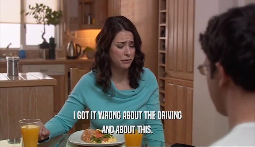 I GOT IT WRONG ABOUT THE DRIVING AND ABOUT THIS. 
