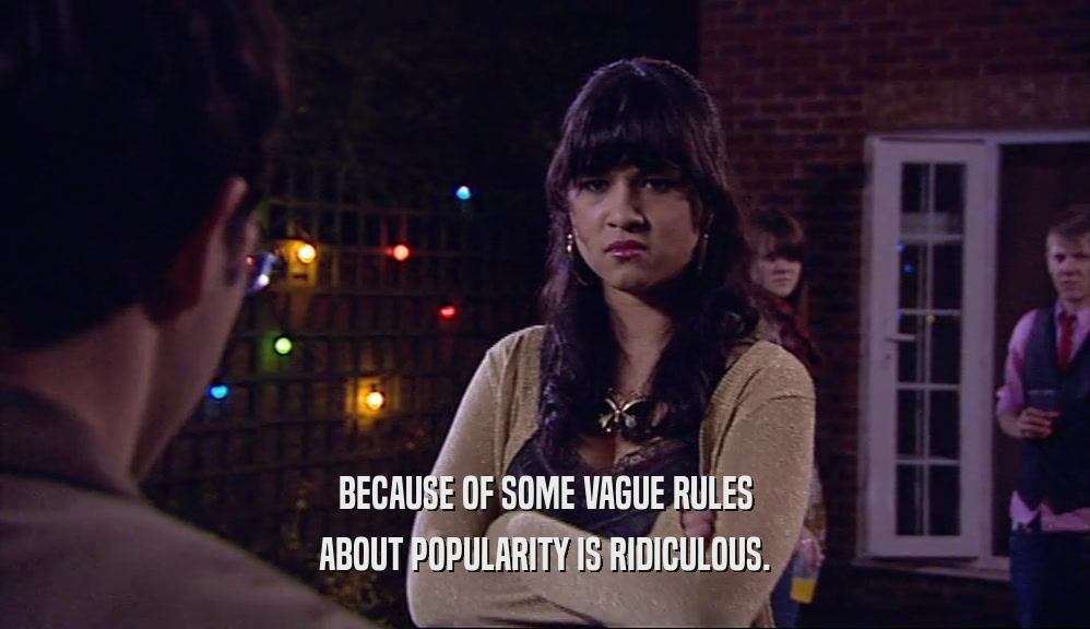 BECAUSE OF SOME VAGUE RULES ABOUT POPULARITY IS RIDICULOUS. 