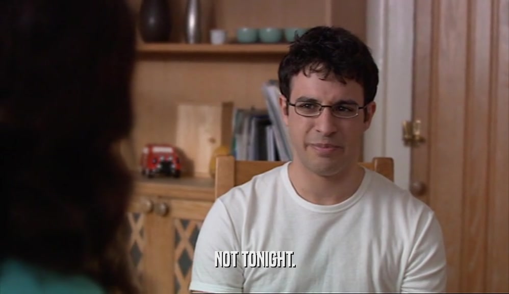 NOT TONIGHT.  