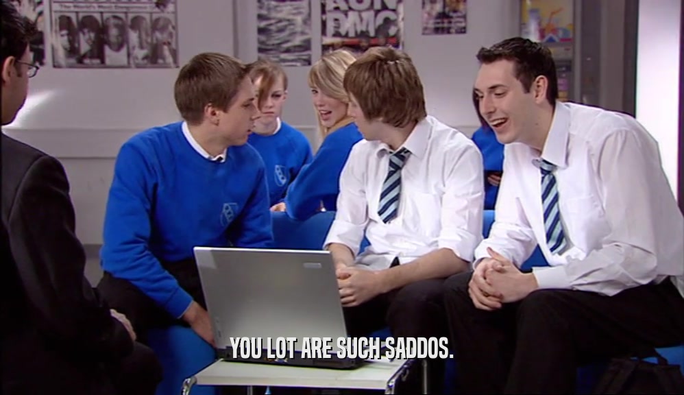 YOU LOT ARE SUCH SADDOS.  